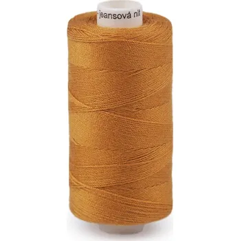 Nitě riflové Unipoly 200 m 30x3, barva 764 hořčicová