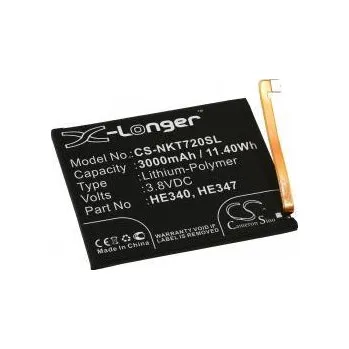 Baterie pro mobilní telefon Baterie Nokia HE340 3,8V 3000mAh