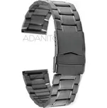 Černý ocelový řemínek na hodinky