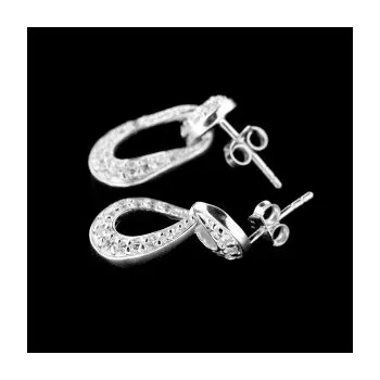 Náušnice Stříbrné náušnice na puzetu