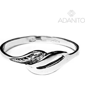 Prsten Zlatý prsten z bílého zlata