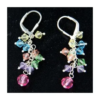 Náušnice Stříbrné náušnice s klasickým zapínáním