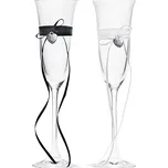 PartyDeco Svatební sklenky na sekt…