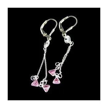 Náušnice Stříbrné náušnice s klasickým zapínáním