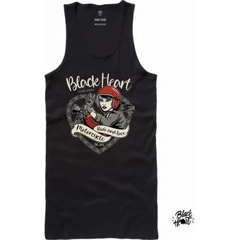 Dámské Tílko BLACK HEART BIKE GIRL Barva: Černá, Velikost: M