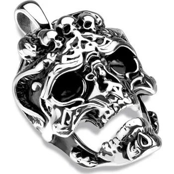 Přívěsek Šperky4U Velký ocelový přívěšek lebka - OPP1781-ST