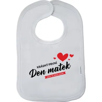 Bryndák Dětský bryndák New Baby Krásný první den matek - mám tě ráda mami
