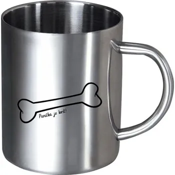 Nerezový hrnek Panička je kost
