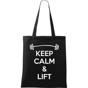 Látková taška Keep calm and lift