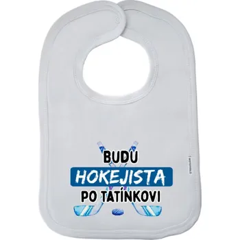 Bryndák Dětský bryndák New Baby Budu hokejista po tatínkovi