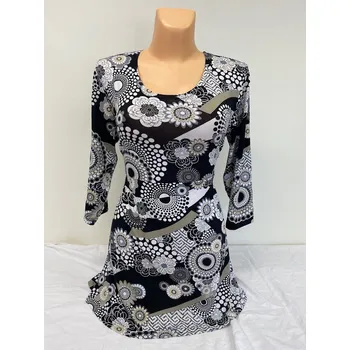 Dámská tunika Halenka - tunika GIZA, Barva Černá, Velikost XL 44, Materiál 96% Viskoza 4% Lycra