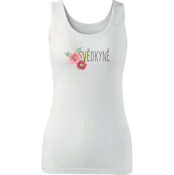 Dámské tílko Adler Triumph Svědkyně - červené květiny