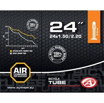 Duše na kolo Author AT-CMP-24" FV40 24x1,50-2,20 černá