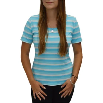 Dámská halenka Halenka Sabatti tyrkysové pruhy Velikosti Sabatti: 46