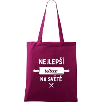 Látková taška Nejlepší tetičce na světě - váleček