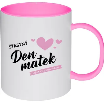 Hrnek 330 ml - plastový Šťastný den matek - mám tě ráda mami