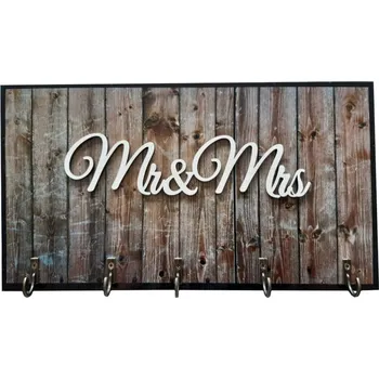 Věšák Věšák na klíče "Mr & Mrs" čislo: 1