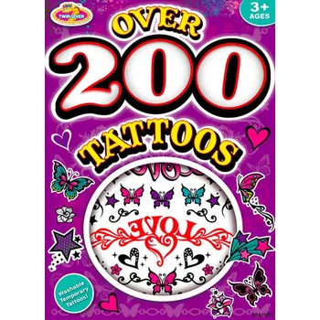 Odstranitelné tetování Twin Seven Kniha tetování 200 ks