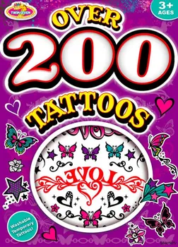 Odstranitelné tetování Twin Seven Kniha tetování 200 ks