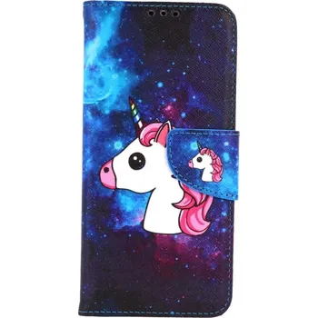 Pouzdro na mobilní telefon Pouzdro Samsung A22 knížkové Space Unicorn (kryt neboli obal na Samsung A22)