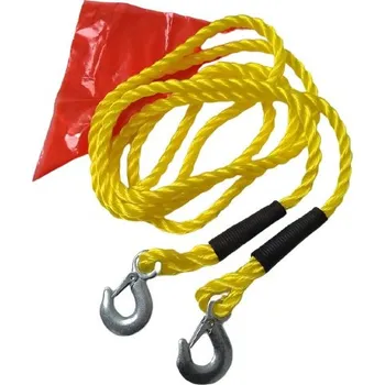 Tažné lano Tažné lano s karabinami, maximální zátěž do 3000 kg