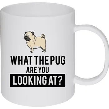 Hrnek 330 ml - plastový What the pug are you looking at?