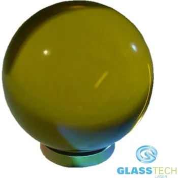 Vánoční ozdoba Žlutá skleněná koule 130 mm (Žlutá skleněná koule o průměru 130 mm )