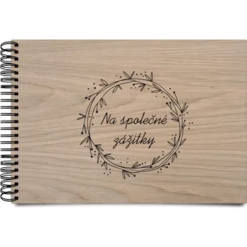 Fotokniha Dřevěné album s kroužkovou vazbou Věnec 2