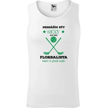 Pánské tílko Pánské tílko Malfini Core Nesnáším být sexy, ale jsem florbalista