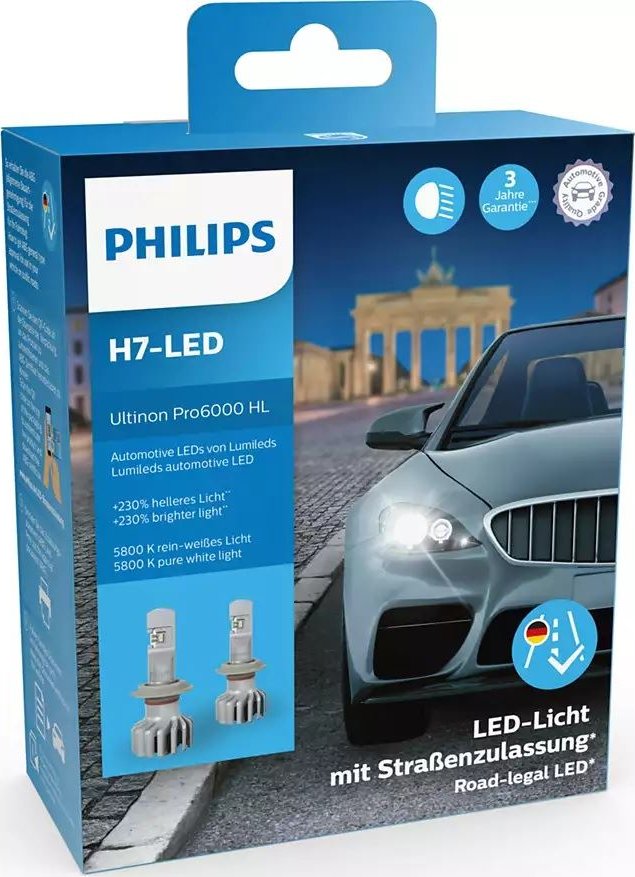 Ampoule LED H7 ULTINON PRO 9000 HL PHILIPS - 11972U90CWX2 PHILIPS