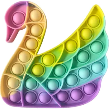 POP IT Pop It antistresová hračka Labuť barevný