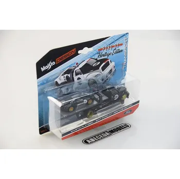 autíčko Maisto Flatbed/Ford GT Heritage Edition 2017 (sběratelský model, určeno pouze k vystavení)