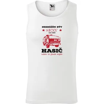 Pánské tílko Pánské tílko Malfini Core Nesnáším být sexy, ale jsem hasič