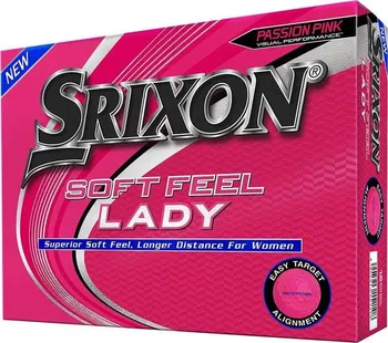 Golfový míček SRIXON Soft Feel Lady růžové 12 ks