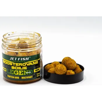 Boilies JetFish JET FISH Legend Range - Boosterované boilie 250ml - 20mm : PROTEIN BIRD - MULTIFRUIT