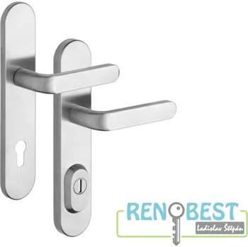 ROSTEX Bezpečnostní kování RX 4-50 SOLID Rozteč: 72 mm, Provedení: klika/klika, Povrchová úprava: nerez mat