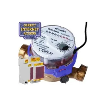 Vodovodní potrubí ENBRA ER-AM 3/4", odečet studené vody přes internet, DIN lišta (Vodoměr s dálkovým odečtem přes internet, provedení na DIN lištu)