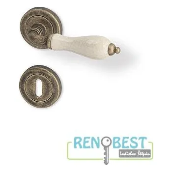 Dveřní kování AC-T Dveřní kování ANTIK R matná patina KK Provedení: pro vložku - PZ, Povrchová úprava: matná patina