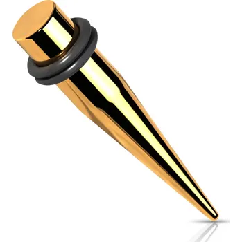 Piercing Šperky4U Ocelový roztahovák do ucha zlacený - EP1001GD-02