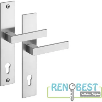 Dveřní kování ROSTEX Dveřní kování SURIVAL/46 Rozteč: 92 mm, Provedení: klika/klika, Povrchová úprava: nerez mat