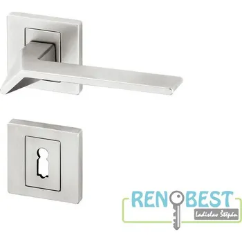 AC-T Dveřní kování COIMBRA R HR efekt nerez Provedení: pro vložku - PZ, Povrchová úprava: nerez