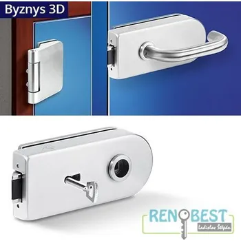 Dveřní kování AC-T Sada OV nerez Byznys 3D Typ klíče: Bez otvoru