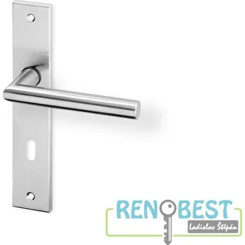 Dveřní kování AC-T Dveřní kování TIPA HR ECO nerez Rozteč: 72 mm, Provedení: pro klíč - BB, Povrchová úprava: nerez