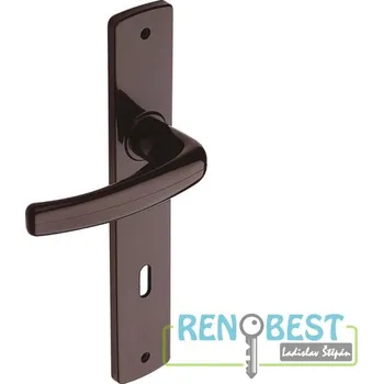 Dveřní kování ZELINGER Dveřní klika CLASSIC 300 Rozteč: 72 mm, Barva: bílá, Typ klíče: FAB