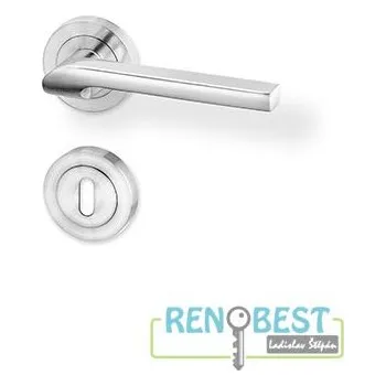 Stavebniny AC-T Dveřní kování NIKA R efekt nerez KK Provedení: pro vložku - PZ, Povrchová úprava: nerez