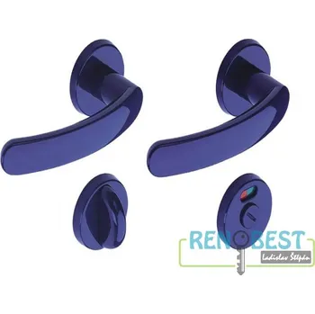 Dveřní kování ZELINGER Klika ELEGANT WC - UNI - rozeta Barva: hnědá