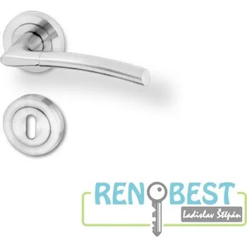 Dveřní kování AC-T Dveřní kování EURA R PullBloc black nerez PK Provedení: klika/klika, Varianta: Povrchová úprava: Nerez; Typ klíče: DOZ, Varianty: PullBloc