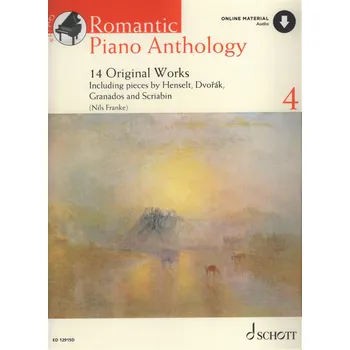 ROMANTIC PIANO ANTHOLOGY 4 + Audio Online / 14 originálních skladeb pro klavír