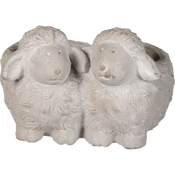 Obal na květináč Cementový obal na květináč ovečky - 18*17*12 cm
