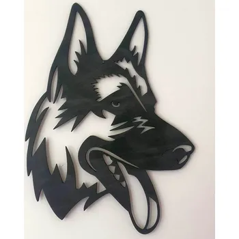 Obraz Vlčák obraz - Tmavě hnědá lazura